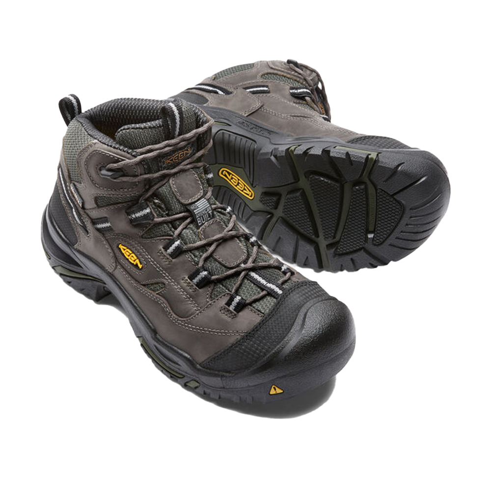 Keen Men's Braddock Waterproof Mid 4-1/2 Inch Work Boots with Steel Toe from GME Supply